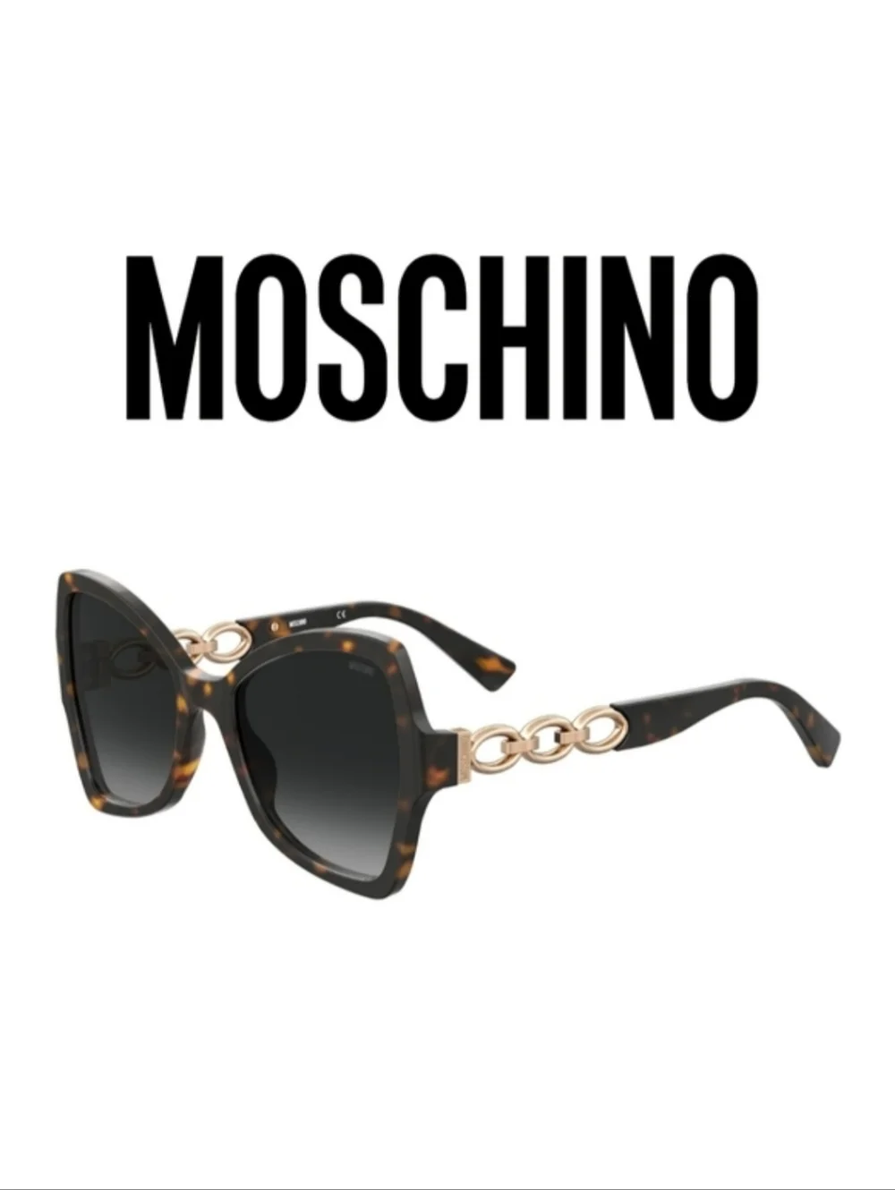 MOSCHINO- MOS099/S SUNGLASSES HVN/DARK GREY SF WOMEN'S - Picture 2 of 11